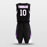 black custom basketball jersey