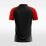      black custom soccer jersey