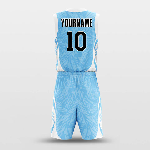 blue custom basketball jersey