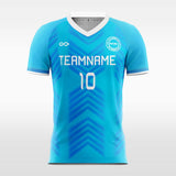  blue custom soccer jersey