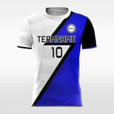 blue custom soccer jersey