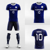 blue soccer jersey set 