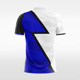 blue sublimated soccer jersey