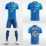  custom blue soccer jerseys kit