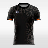  custom soccer jersey black sublimation