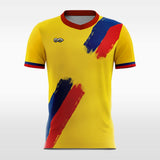 custom soccer jersey yellow sublimation