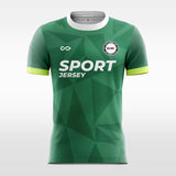   green custom soccer jersey sublimation
