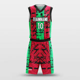    green custom sublimation basketball jersey