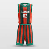 Christmas Stripes - Customized Basketball Jersey Set Design