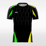green sublimated short sleeve jersey