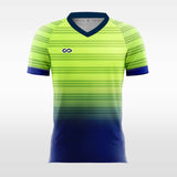 green sublimated short soccer jersey