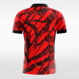 red short sleeve custom soccer jerseys