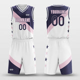 pink knight custom basketball jersey