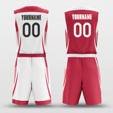 red custom basketball jersey