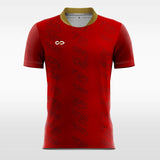     red sublimated custom soccer jersey