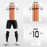 white custom soccer jerseys kit