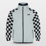 Checkerboard - Customized Hooded Waterproof Sports Jacket