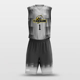 Grey Belt - Custom Sublimated Basketball Jersey Set