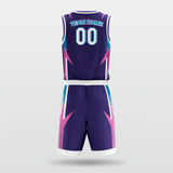 Purple Armor Sublimated Basketball Set