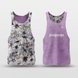 Pixel Flower - Customized Reversible Quick Dry Basketball Jersey