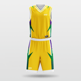 Yellow Armor Sublimated Basketball Set