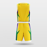 Yellow Armor Sublimated Basketball Team Set
