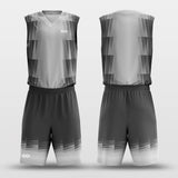 Custom Basketball Uniform Grey