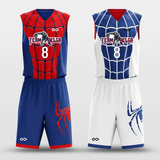 Spiderman - Customized Reversible Sublimated Basketball Set
