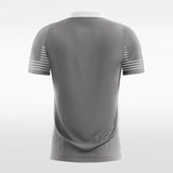 Custom Grey Men's Sublimated Soccer Jersey  Mockup
