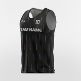 Color Stripe - Sport Training Bibs Custom Black Design Online