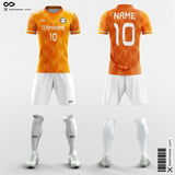 Check Orange Soccer Jersey for Women